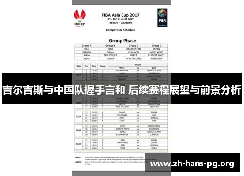 吉尔吉斯与中国队握手言和 后续赛程展望与前景分析